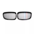 Miniatyrbilde 3 av 11: For BMW 1-Series F20 F21 2012-2015 Front Hood Kidney Grilles Gloss Black M Color