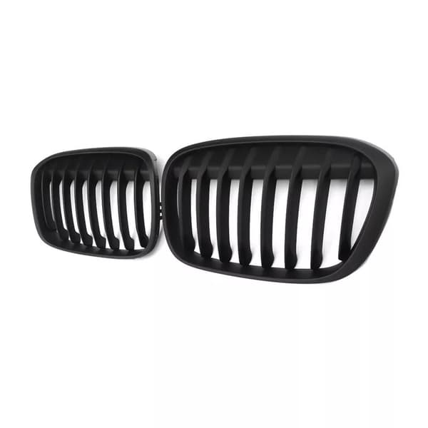 Matte Black Front Kidney Hood Grille Grill X-Series For BMW X1 F49 F48 16-17