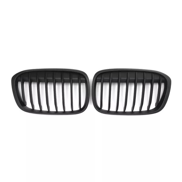Matte Black Front Kidney Hood Grille Grill X-Series For BMW X1 F49 F48 16-17