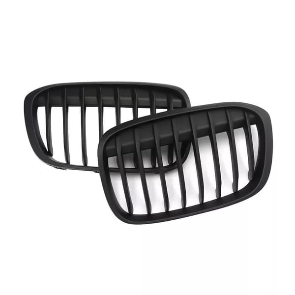 Matte Black Front Kidney Hood Grille Grill X-Series For BMW X1 F49 F48 16-17