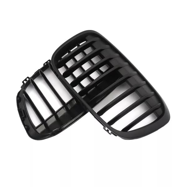 Matte Black Front Kidney Hood Grille Grill X-Series For BMW X1 F49 F48 16-17