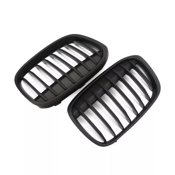 Matte Black Front Kidney Hood Grille Grill X-Series For BMW X1 F49 F48 16-17