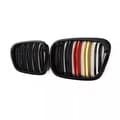 Miniatyrbillede 4 af 11: Pair For 99-03 BMW E39 5-Series Front Kidney Grills Grilles Dual Line M5 525 528
