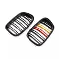 Miniatyrbillede 7 af 11: Pair For 99-03 BMW E39 5-Series Front Kidney Grills Grilles Dual Line M5 525 528