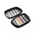 Miniatyrbillede 9 af 11: Pair For 99-03 BMW E39 5-Series Front Kidney Grills Grilles Dual Line M5 525 528