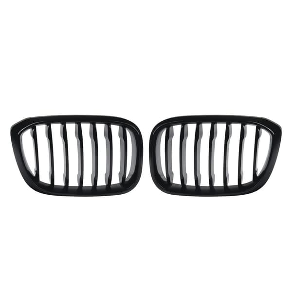 FOR BMW X4 G02 X3 G01 GLOSS BLACK M PERFORMANCE FRONT KIDNEY GRILLE SINGLE SLATS