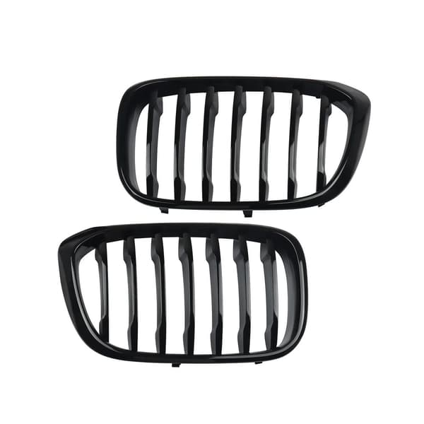 FOR BMW X4 G02 X3 G01 GLOSS BLACK M PERFORMANCE FRONT KIDNEY GRILLE SINGLE SLATS