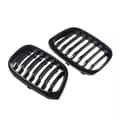 Pikkukuva 7 / 11: FOR BMW X4 G02 X3 G01 GLOSS BLACK M PERFORMANCE FRONT KIDNEY GRILLE SINGLE SLATS