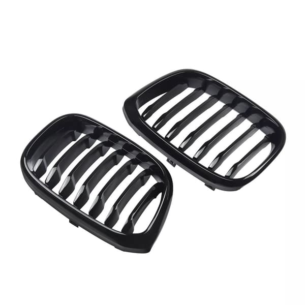 FOR BMW X4 G02 X3 G01 GLOSS BLACK M PERFORMANCE FRONT KIDNEY GRILLE SINGLE SLATS