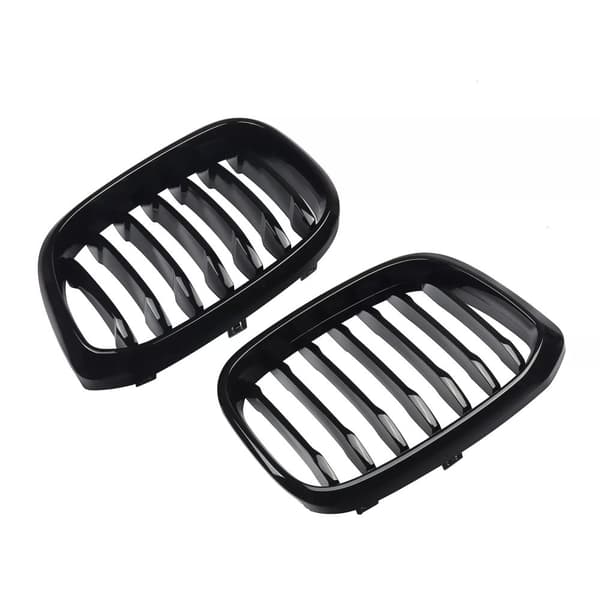 FOR BMW X4 G02 X3 G01 GLOSS BLACK M PERFORMANCE FRONT KIDNEY GRILLE SINGLE SLATS