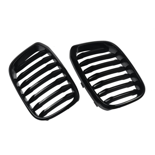 FOR BMW X4 G02 X3 G01 GLOSS BLACK M PERFORMANCE FRONT KIDNEY GRILLE SINGLE SLATS