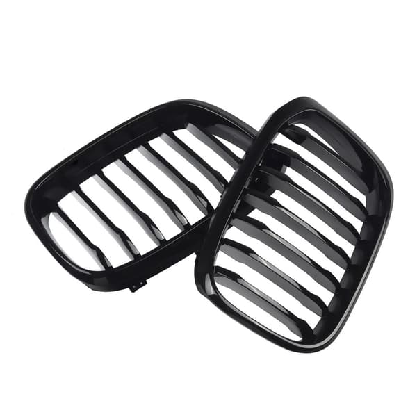 FOR BMW X4 G02 X3 G01 GLOSS BLACK M PERFORMANCE FRONT KIDNEY GRILLE SINGLE SLATS