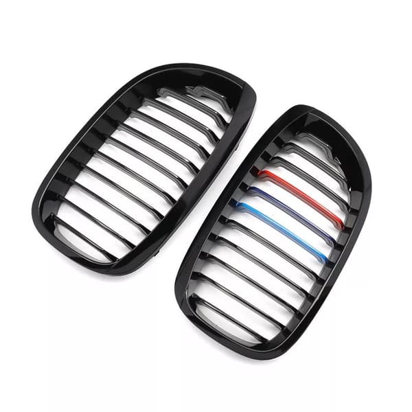 2x Front Bumper Kidney Hood Grilles Grills for BMW 3-series E46 2Door 2003-2005