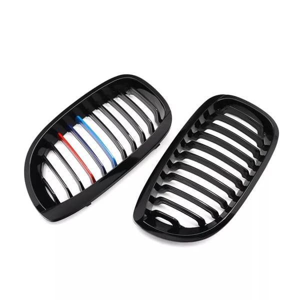 2x Front Bumper Kidney Hood Grilles Grills for BMW 3-series E46 2Door 2003-2005