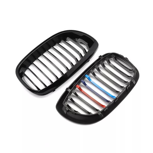 2x Front Bumper Kidney Hood Grilles Grills for BMW 3-series E46 2Door 2003-2005