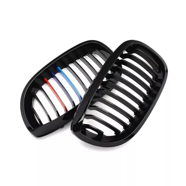 2x Front Bumper Kidney Hood Grilles Grills for BMW 3-series E46 2Door 2003-2005