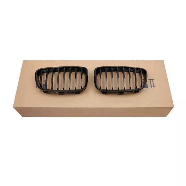 For BMW F20 F21 1 Series Gloss Black 8 Bar Front Kidney Grill Grille 2011-2014