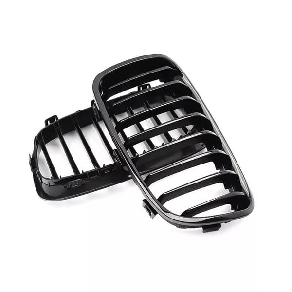 For BMW F20 F21 1 Series Gloss Black 8 Bar Front Kidney Grill Grille 2011-2014