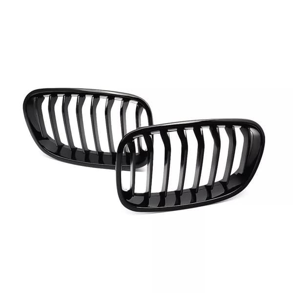 For BMW F20 F21 1 Series Gloss Black 8 Bar Front Kidney Grill Grille 2011-2014
