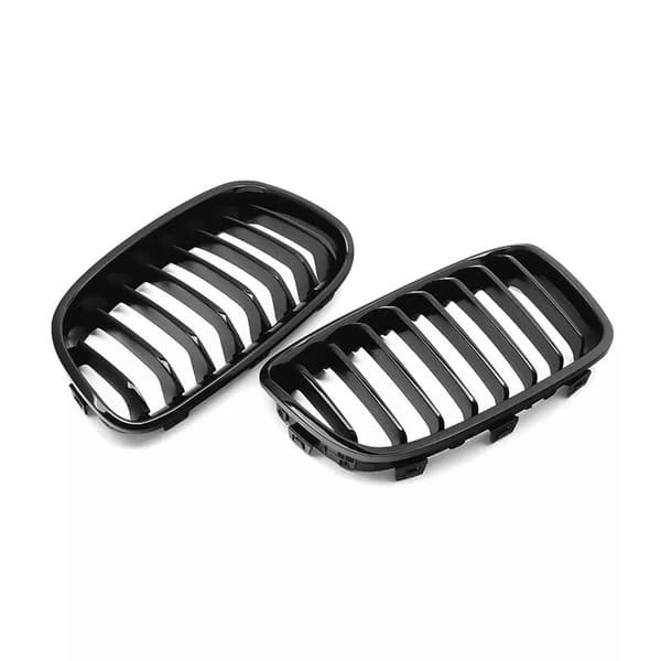 For BMW F20 F21 1 Series Gloss Black 8 Bar Front Kidney Grill Grille 2011-2014
