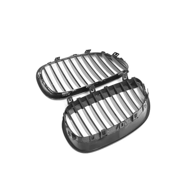 CARBON FIBER LOOK FRONT KIDNEY SPORT GRILLE GRILL FOR BMW E60 E61 5 SERIES 03-10