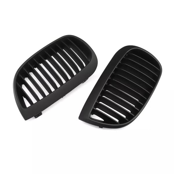 Pair Matte Black Kidney Sport Grille Grill for BMW E81 E87 1 Series 04-07