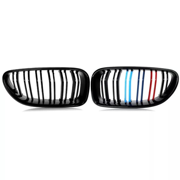 M COLOR GLOSS BLACK KIDNEY GRILL GRILLES FOR BMW F06 F12 F13 M6 6 SERIES 12-2018