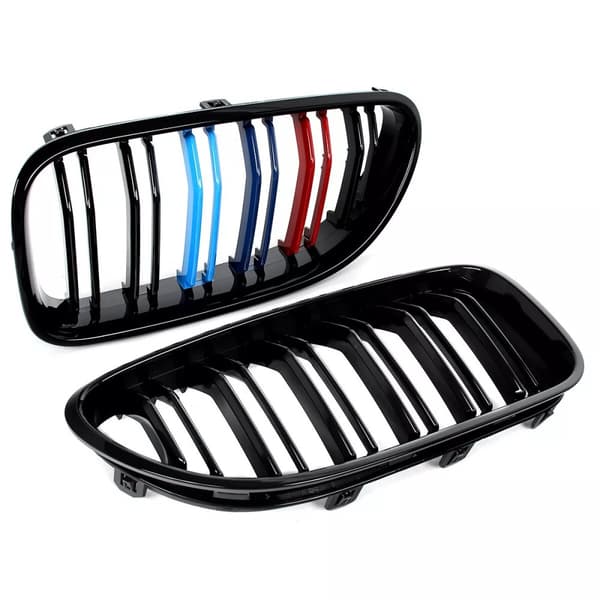 M COLOR GLOSS BLACK KIDNEY GRILL GRILLES FOR BMW F06 F12 F13 M6 6 SERIES 12-2018