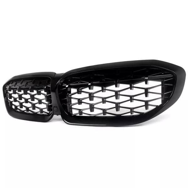 FOR BMW G20 G21 3 SERIES KIDNEY GRILL GRILLE BLACK DIAMOND STYLE SPORT 2018-2021