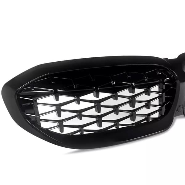 FOR BMW G20 G21 3 SERIES KIDNEY GRILL GRILLE BLACK DIAMOND STYLE SPORT 2018-2021