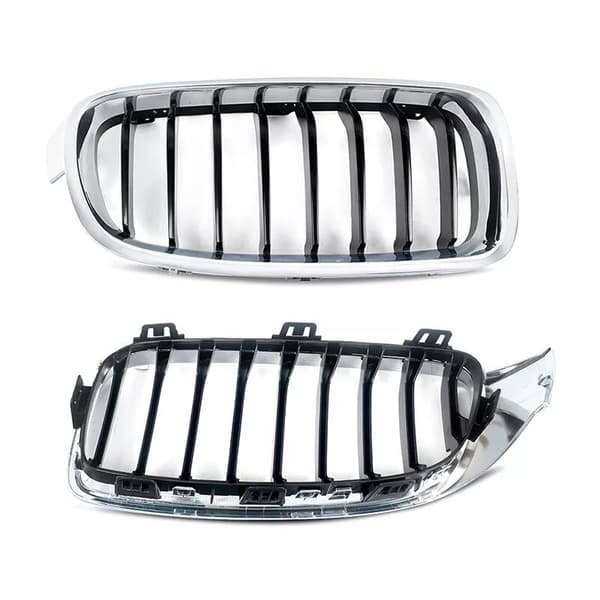 1PAIR FOR BMW F32 F33 F36 4 SERIES 2013-20 FRONT BUMPER KIDNEY GRILLES OE STYLE