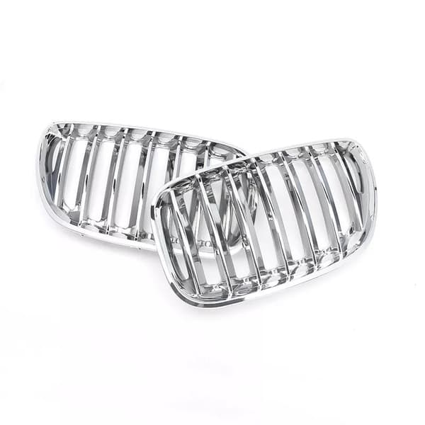 Pair Chrome Front Kidney Hood Sport Grill Grilles For BMW X5 E53 SUV 2004 - 2006