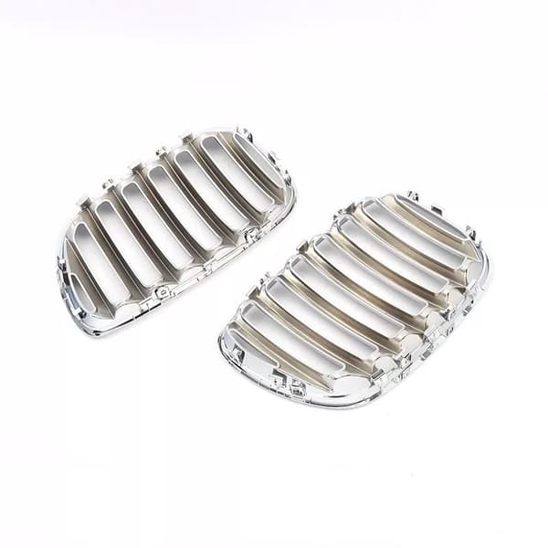 Pair Chrome Front Kidney Hood Sport Grill Grilles For BMW X5 E53 SUV 2004 - 2006
