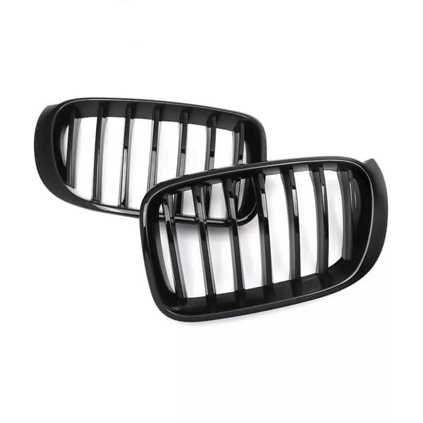 Gloss Black Front Kidney Grilles Grill for BMW X3 F25 X4 F26 2014-2017 Facelift
