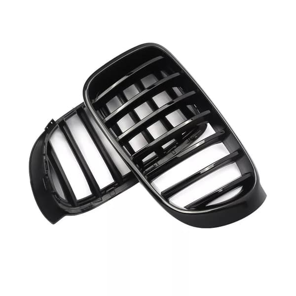 Gloss Black Front Kidney Grilles Grill for BMW X3 F25 X4 F26 2014-2017 Facelift