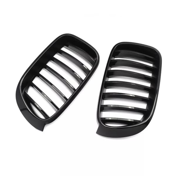 Gloss Black Front Kidney Grilles Grill for BMW X3 F25 X4 F26 2014-2017 Facelift