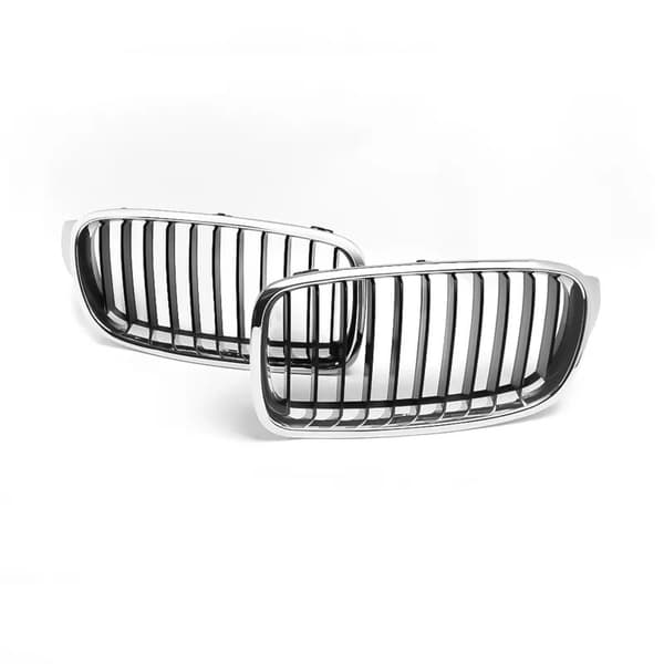 For BMW F30 F31 3 Series Kidney Grill Grille Chrome+Black Saloon Touring 2012-16