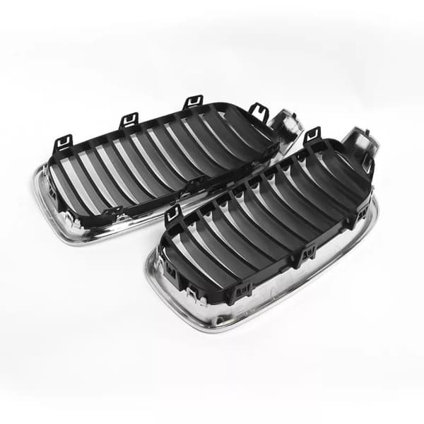 For BMW F30 F31 3 Series Kidney Grill Grille Chrome+Black Saloon Touring 2012-16