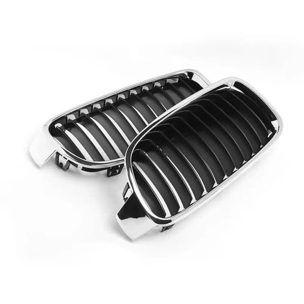 For BMW F30 F31 3 Series Kidney Grill Grille Chrome+Black Saloon Touring 2012-16