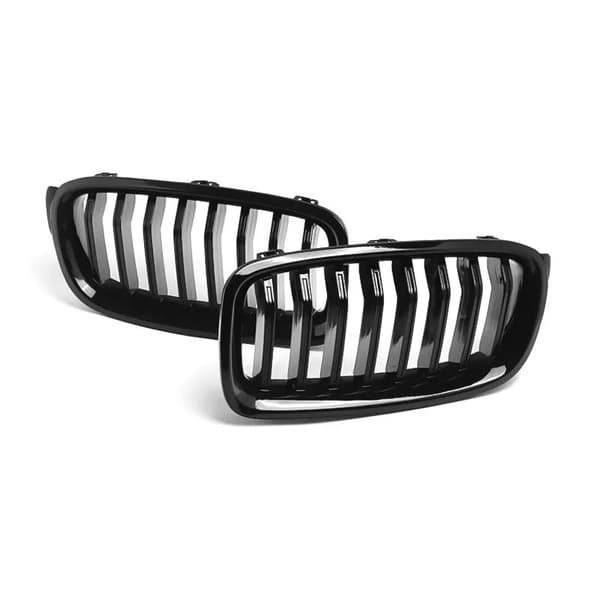 Front Kidney Grille Grill For BMW 320i F30 F31 3 Series Saloon 12-16 Gloss Black