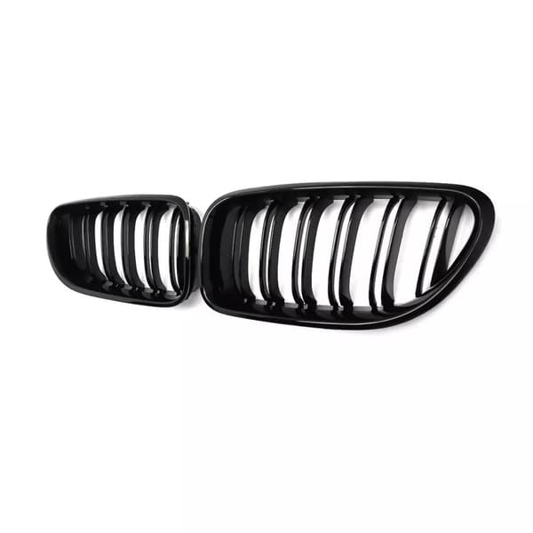 For BMW F06 F12 F13 6Series Coupe Convertible Gloss Black Kidney Grille Twin Bar