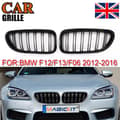 Miniatyrbilde 2 av 11: For BMW F06 F12 F13 6Series Coupe Convertible Gloss Black Kidney Grille Twin Bar