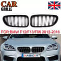 Miniatyrbilde 1 av 11: For BMW F06 F12 F13 6Series Coupe Convertible Gloss Black Kidney Grille Twin Bar
