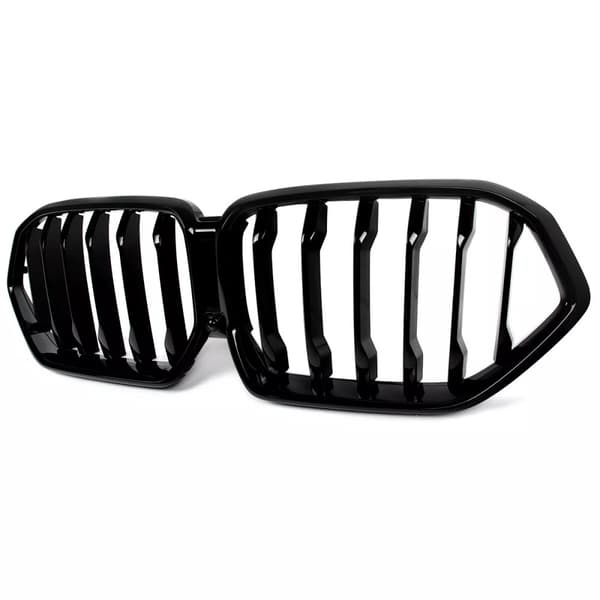 For BMW X6 G06 Gloss Black Front Kidney Grill Grille Grille Single Slat 2020-23