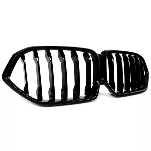 For BMW X6 G06 Gloss Black Front Kidney Grill Grille Grille Single Slat 2020-23