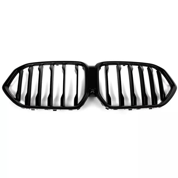 For BMW X6 G06 Gloss Black Front Kidney Grill Grille Grille Single Slat 2020-23