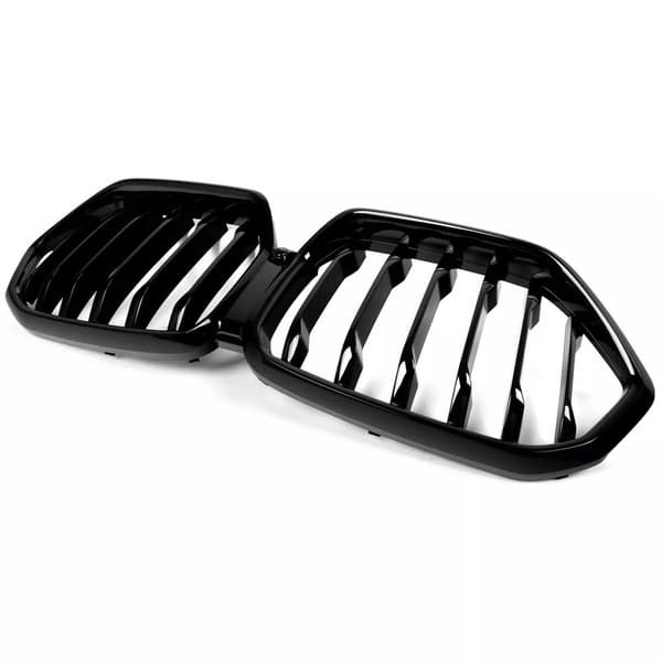 For BMW X6 G06 Gloss Black Front Kidney Grill Grille Grille Single Slat 2020-23