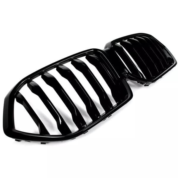 For BMW X6 G06 Gloss Black Front Kidney Grill Grille Grille Single Slat 2020-23