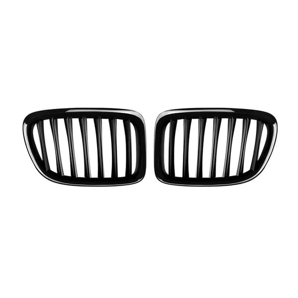 For BMW X1 E84 Pre-facelift 2010-2015 Glossy Black Hood Kidney Grille Cover Vent