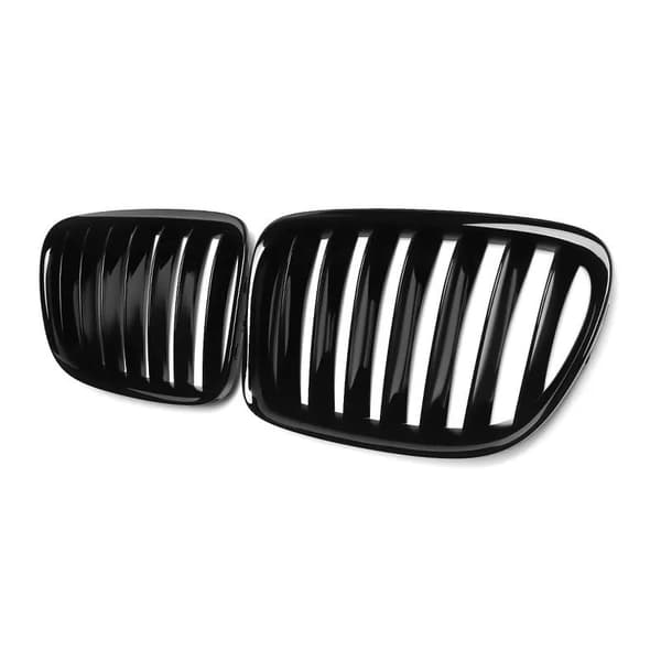 For BMW X1 E84 Pre-facelift 2010-2015 Glossy Black Hood Kidney Grille Cover Vent